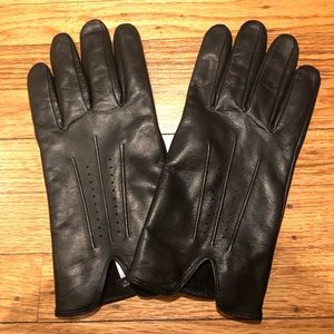 Black Leather Golves - Nordstrom Men’s Shop - XL